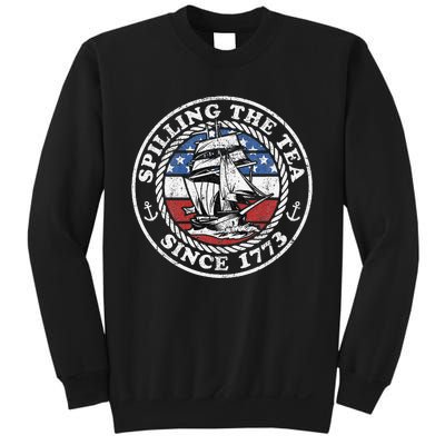 Spilling The Tea Since 1773 Funny US History Teacher Boston Sweatshirt