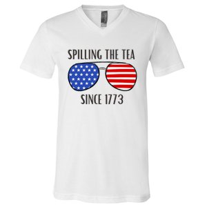 Spilling the Tea V-Neck T-Shirt