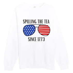 Spilling the Tea Premium Crewneck Sweatshirt