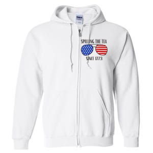 Spilling the Tea Full Zip Hoodie