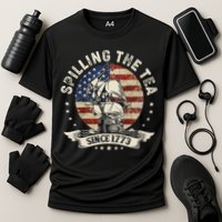 Spilling The Tea Since 1773 Patriotic 4th Of July Cooling Performance Crew T-Shirt