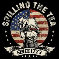 Spilling The Tea Since 1773 Patriotic 4th Of July Cooling Performance Crew T-Shirt