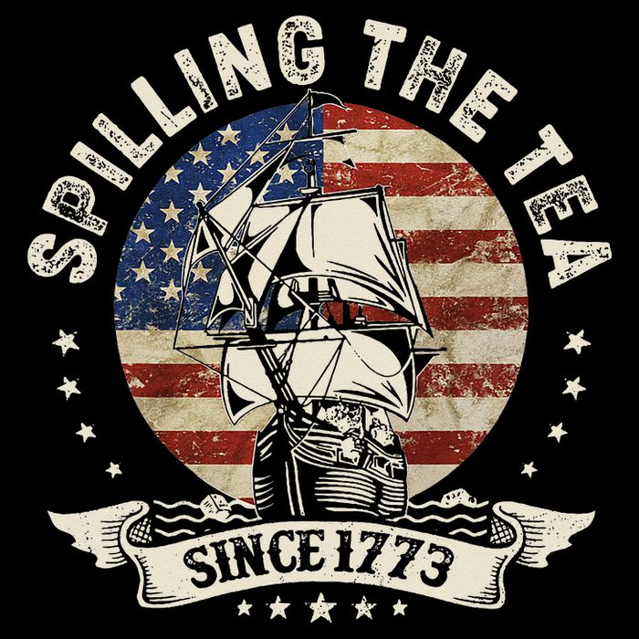 Spilling The Tea Since 1773 Patriotic 4th Of July Cooling Performance Crew T-Shirt