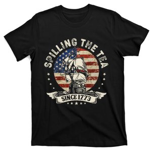 Spilling The Tea Since 1773 Patriotic 4th Of July T-Shirt