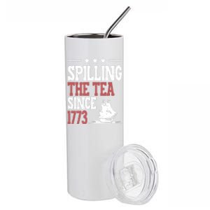 Spilling The Tea Since 1773 Funny History Teacher Stainless Steel Tumbler