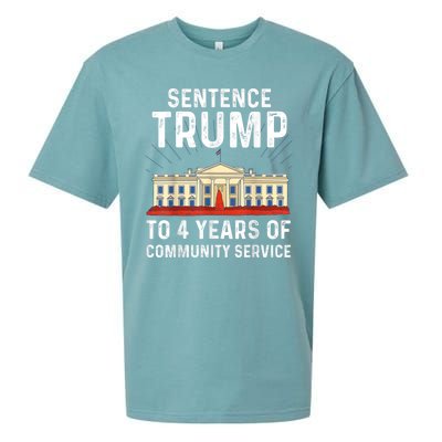 Sentence Trump To 4 Years Of Community Service Sueded Cloud Jersey T-Shirt