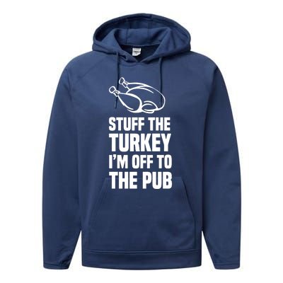 Stuff The Turkey IM Off To The Pub Performance Fleece Hoodie