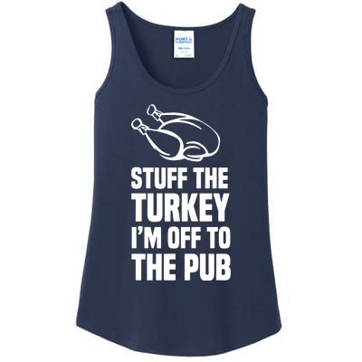 Stuff The Turkey IM Off To The Pub Ladies Essential Tank