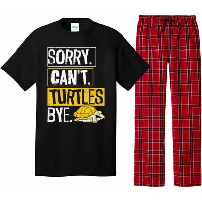 Sea Turtle Tortoise Sorry. Cant. Turtles Bye. Pajama Set