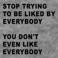 Stop Trying To Be Liked By Everybody You Don’T Even Like Everybody Hooded Wearable Blanket