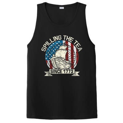 Spilling The Tea Since 1773 Patriotic Tea Party July 4th PosiCharge Competitor Tank