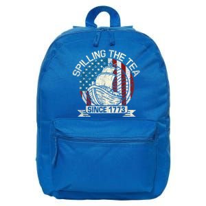 Spilling The Tea Since 1773 Patriotic Tea Party July 4th 16 in Basic Backpack