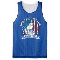 Spilling The Tea Since 1773 Patriotic Tea Party July 4th Mesh Reversible Basketball Jersey Tank