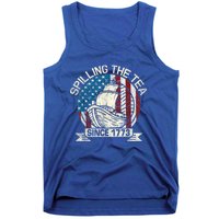 Spilling The Tea Since 1773 Patriotic Tea Party July 4th Tank Top