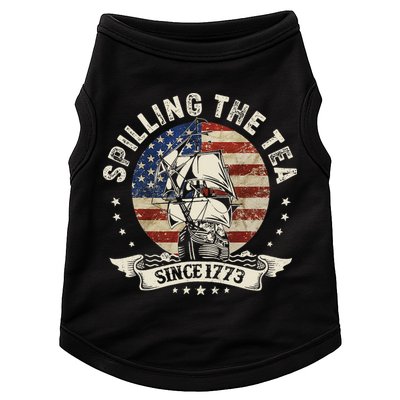 Spilling The Tea 1773 4th Of July Doggie Tank