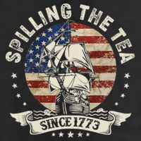 Spilling The Tea 1773 4th Of July Adult Drive Performance Visor