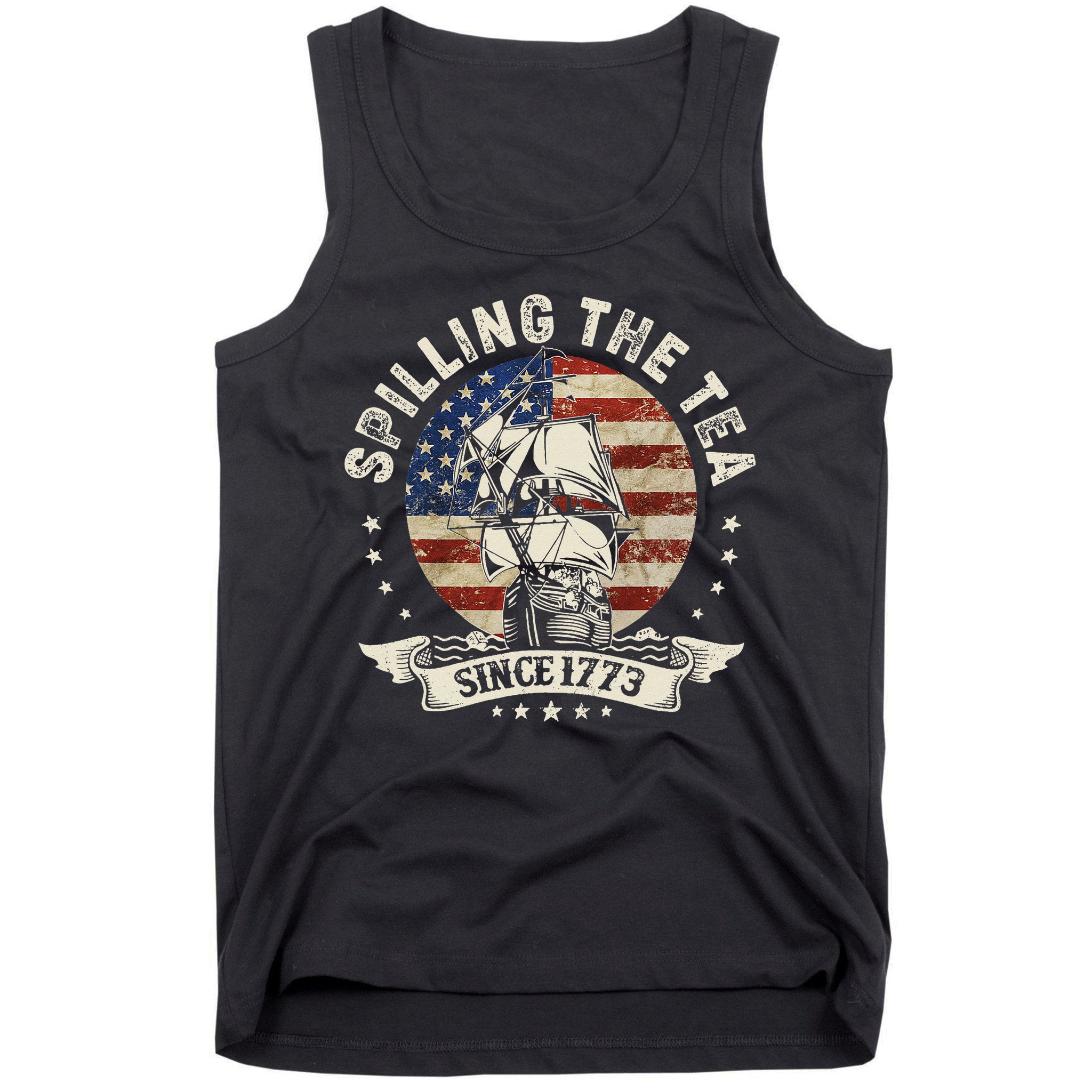 Spilling The Tea 1773 4th Of July Tank Top