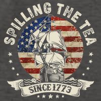 Spilling The Tea 1773 4th Of July Vector Backpack