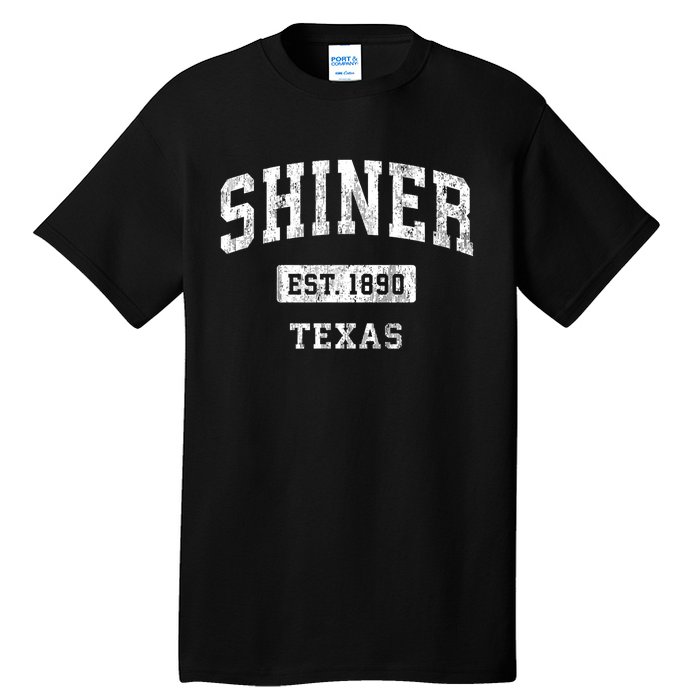 Shiner Texas Tx Vintage Sports Established Tall T-Shirt