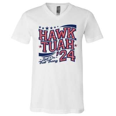 Spit That Thang Hawk Tuah 24 V-Neck T-Shirt