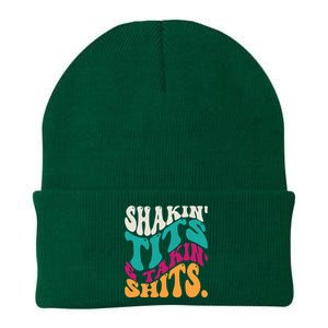 Shakin Tits & Takin Shits Funny Quotes Knit Cap Winter Beanie