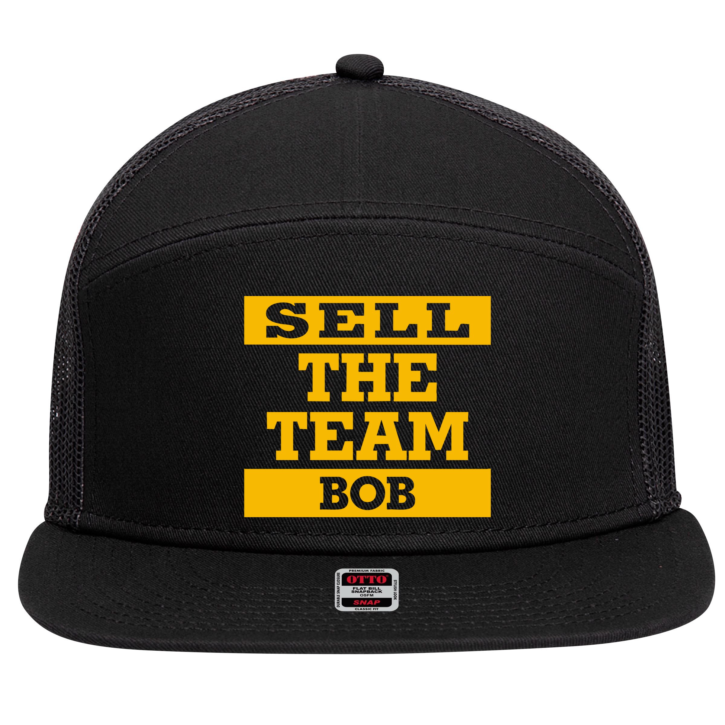 Sell The Team Bob 7 Panel Mesh Trucker Snapback Hat