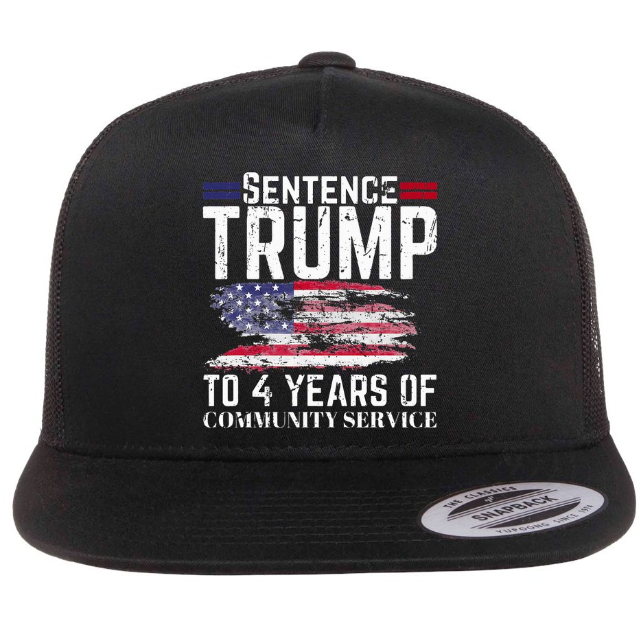 Sentence Trump To 4 Years Of Community Service Flat Bill Trucker Hat