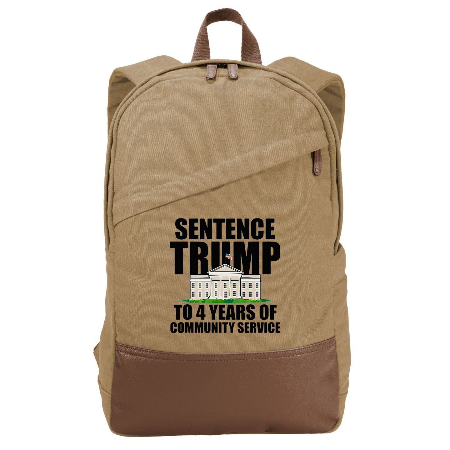 Sentence Trump To 4 Years Of Community Service Cotton Canvas Backpack