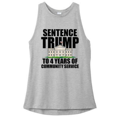 Sentence Trump To 4 Years Of Community Service Ladies PosiCharge Tri-Blend Wicking Tank