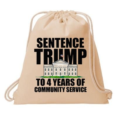 Sentence Trump To 4 Years Of Community Service Drawstring Bag
