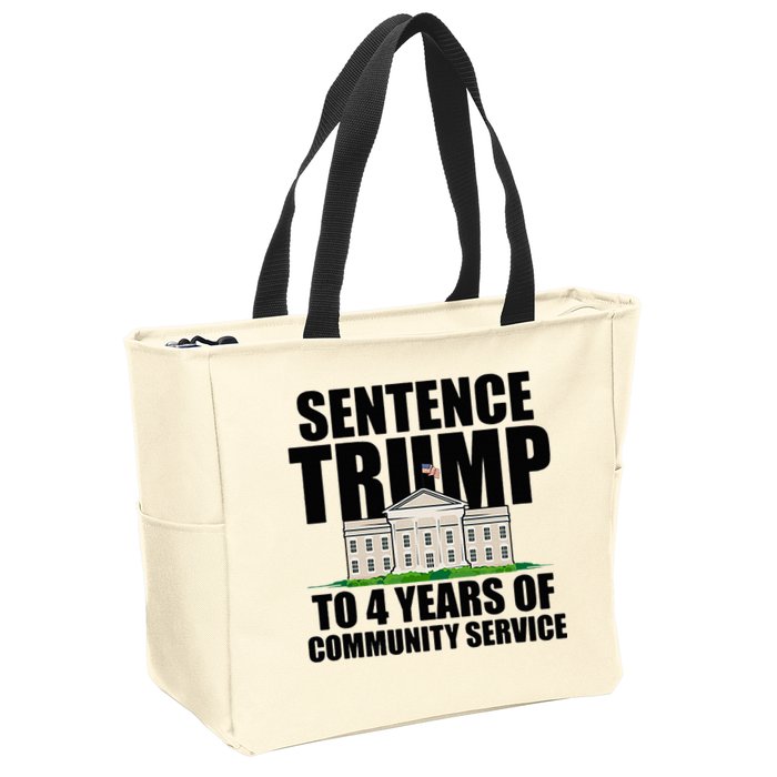 Sentence Trump To 4 Years Of Community Service Zip Tote Bag