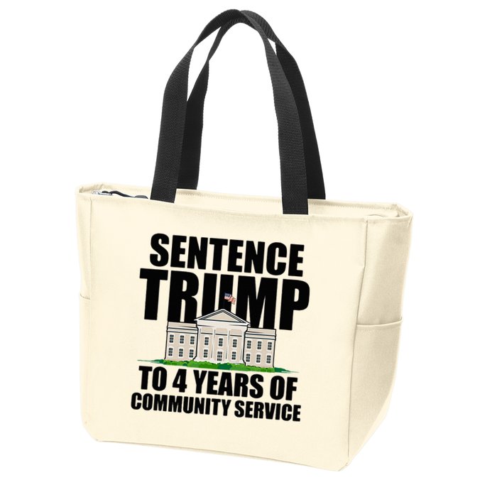 Sentence Trump To 4 Years Of Community Service Zip Tote Bag