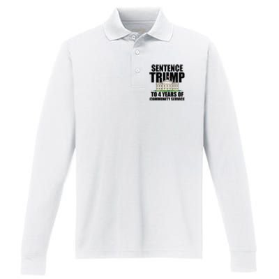 Sentence Trump To 4 Years Of Community Service Performance Long Sleeve Polo