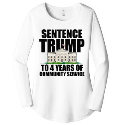 Sentence Trump To 4 Years Of Community Service Women's Perfect Tri Tunic Long Sleeve Shirt