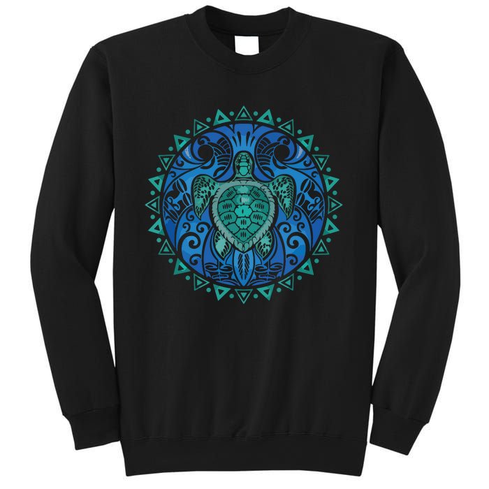 Sea Turtle Tribal Hawaiian Hawaii Turtles Lover Gift Sweatshirt