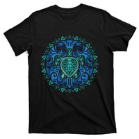 Sea Turtle Tribal Hawaiian Hawaii Turtles Lover Gift T-Shirt