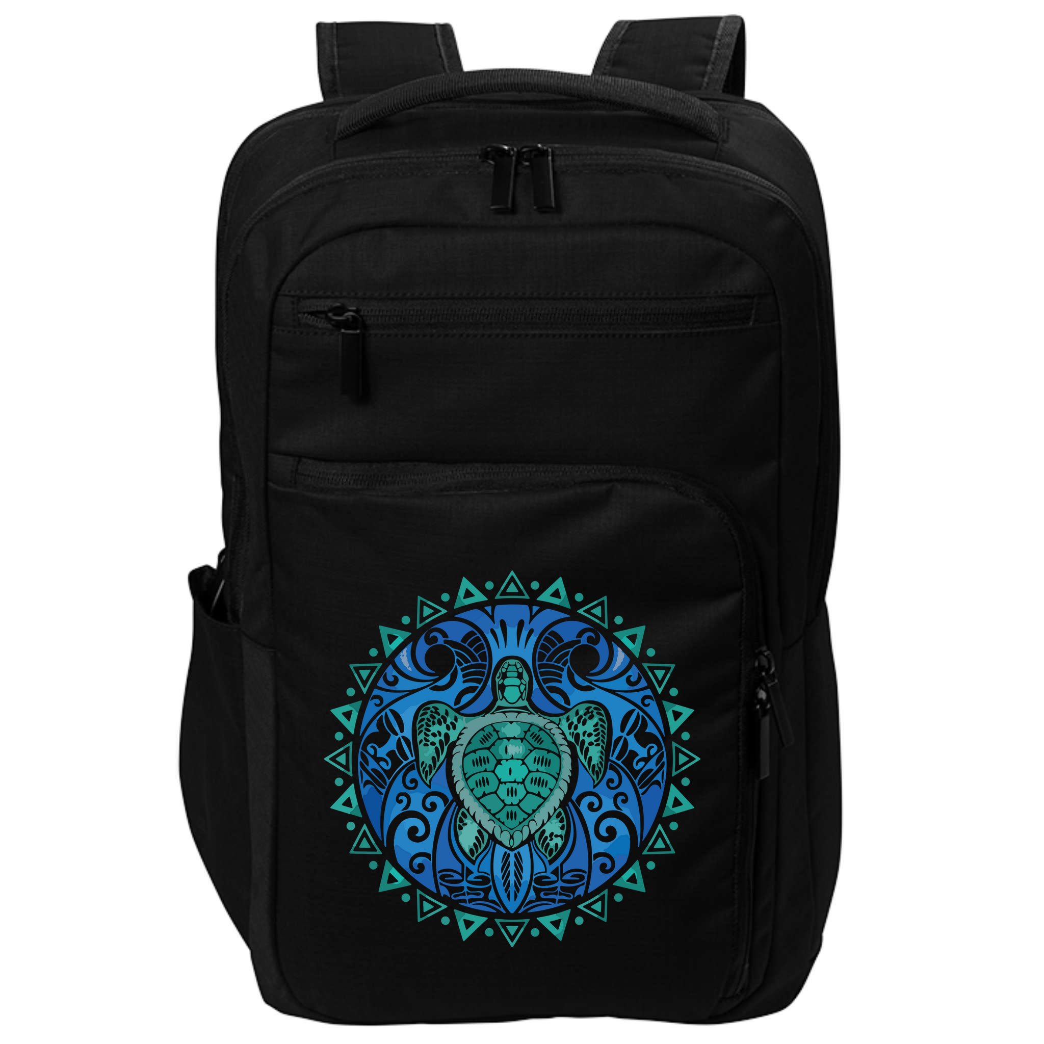 Sea Turtle Tribal Hawaiian Hawaii Turtles Lover Gift Impact Tech Backpack