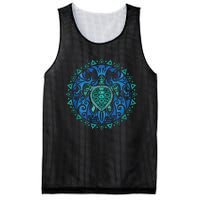 Sea Turtle Tribal Hawaiian Hawaii Turtles Lover Gift Mesh Reversible Basketball Jersey Tank