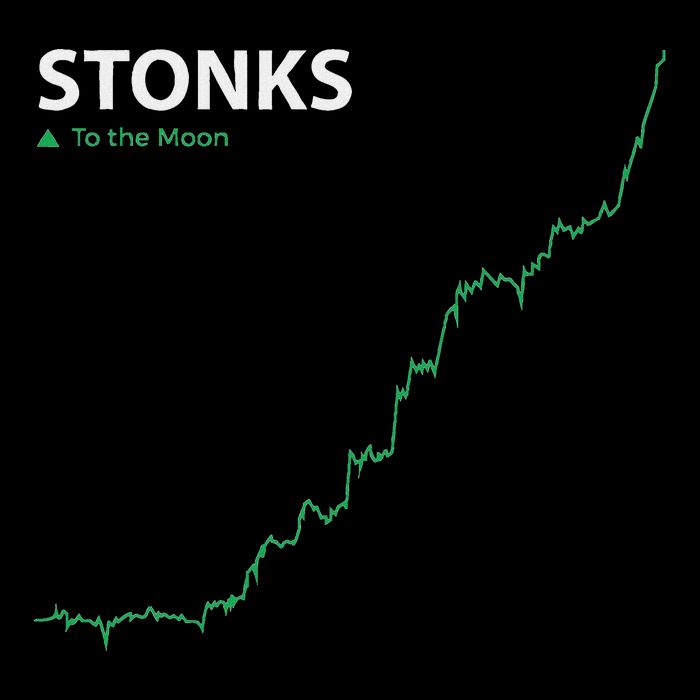 Stonks To The Moon Stock Day Trader Stonks Meme 16 in Basic Backpack