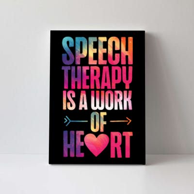 Speech Therapist Therapy Assistant SLP Watercolor Speech Canvas