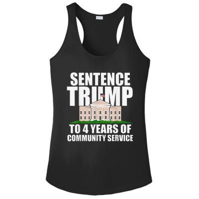 Sentence Trump To 4 Years Of Community Service Ladies PosiCharge Competitor Racerback Tank