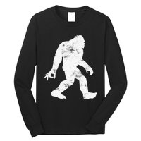 Squatching Through The Snow - Bigfoot Christmas Sasquatch Long Sleeve Shirt