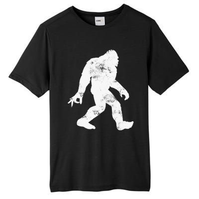 Squatching Through The Snow - Bigfoot Christmas Sasquatch Tall Fusion ChromaSoft Performance T-Shirt