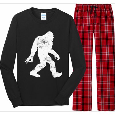 Squatching Through The Snow - Bigfoot Christmas Sasquatch Long Sleeve Pajama Set