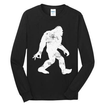 Squatching Through The Snow - Bigfoot Christmas Sasquatch Tall Long Sleeve T-Shirt