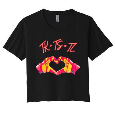 SWELCE TK + TS = TL  Women's Crop Top Tee