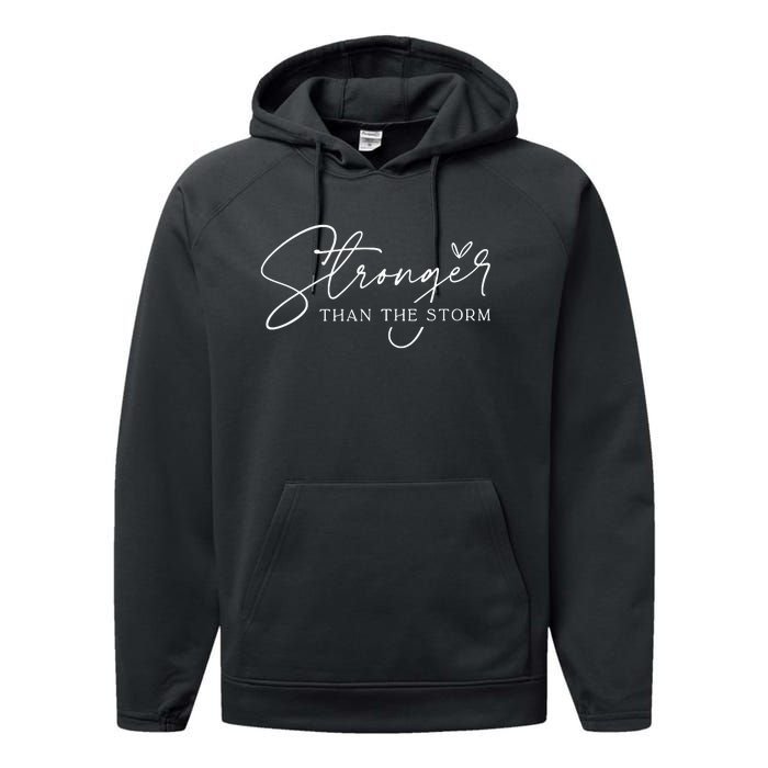 Stronger Than The Storm Performance Fleece Hoodie