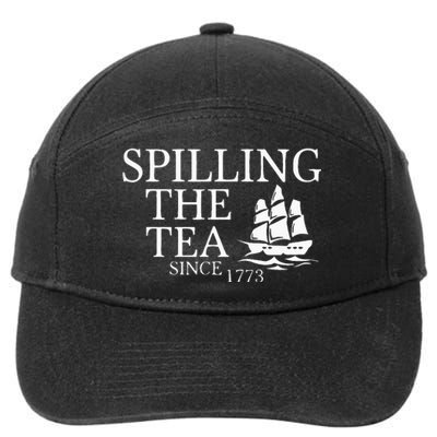 Spilling The Tea Since 1773 7-Panel Snapback Hat