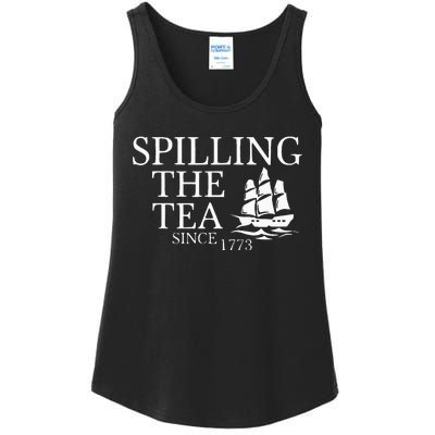 Spilling The Tea Since 1773 Ladies Essential Tank