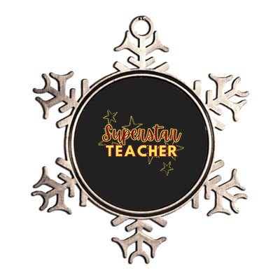 Superstar Teacher Teacher Back To School Metallic Star Ornament